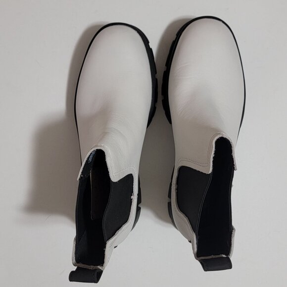 NEW UGG Ashton Chelsea Boots Womens 9 White Chunky Chic Boho Y2K Hipster - Picture 4 of 10